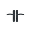 POIGNEE DE PORTE MARGAUD 195MM CONDAMNATION ACIER INOXYDABLE NOIR