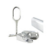 BARRE PENDERIE OVALE 1M + 2 SUPPORTS 30X15 CHROME KIT