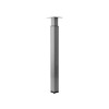 PIED TABLE CARRE 60MM REGLABLE 70-110MM ALU