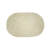 TAPIS SALLE DE BAIN OVAL 40 X 60 CM BEIGE
