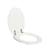 ABATTANT WC POP BOIS COMPRESSE FIXE BLANC BRILLANT