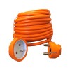 RALLONGE ELECTRIQUE H05VVF 3G1.5MM 20M 1 PRISE 16A ORANGE