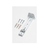 SUPPORT MURAL POUR RAIL EXTENSIBLE 16/19CM BLANC