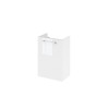 MEUBLE SOUS VSQ LAVE-MAIN REMIX BLANC BRILLANT L40XP24XH57.7 CM
