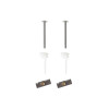 FIXATION INOX ABATTANT FIXO KIT