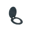 ABATTANT WC PURITY FREIN CHUTE DECLIPSABLE BOIS COMPRESSE GRIS MAT