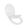ABATTANT WC FAMILY FREIN CHUTE DECPLISABLE POLYPROPYLENE BLANC