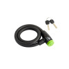 CABLE ANTIVOL 12MM 1M20 ACIER PVC + 2 CLES