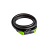 CABLE ANTIVOL COMBINAISON 12MM 1M20 ACIER PVC 4 CODES