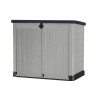 COFFRE JARDIN RESINE SIO ACE GRIS/NOIR 1200 LITRES