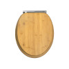 ABATTANT WC BAMBOU FREIN CHUTE DECLIPSABLE