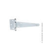 PENTURE ANGLAIS 200MM ACIER ZINGUE BLANC