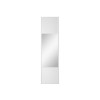 PORTE DE PLACARD COULISSANTE SNOW BLANC+MIROIR 250X66,2CM