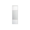PORTE DE PLACARD COULISSANTE SHINE BLANC+MIROIR 250X76,2CM