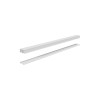 RAIL/BANDEAU 130CM LAQUE BLANC LOT DE 2