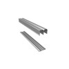 RAIL/BANDEAU 150CM LAQUE GRIS LOT DE 2