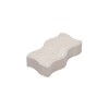 PAVE BETON VIBROCOMPRESSE S IVOIRE L.24.5 CM X L.12.5 CM X EP.6 MM