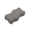 PAVE BETON VIBROCOMPRESSE S GRIS GRANIT L.24.5 CM X L.12.5 CM XEP.6 MM