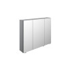 ARMOIRE TOILETTE 90CM IMAGE3 GRIS METAL