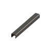PROFIL U FINITION ALUMINIUM POUR CLOTURE KLOSUP 142X1,8CM NOIR