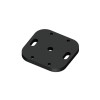 PLATINE 8,8X8X0,8CM POUR POTEAU ALUMINIUM KLOSUP 2 DEPART NOIR SABLE