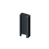 GLISSIERE ALUMINIUM POUR CLOTURE KLOSUP 1M2 NOIR