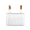GRILLE BARBECUE AJUSTABLE COULISSANT 51X37CM ACIER