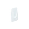 CROCHET MINI ADHESIF BLANC LOT DE 3