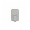 CROCHET METAL INOX ADHESIF PETIT MODELE BLANC LOT DE 4