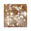 GUIRLANDE LUMINEUSE INT EXT 40 MICROLED BLC CHD CABLE ARGENT TRANSP 4M