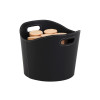 SAC BUCHE GAMMA SIMILI NOIR 39X31CM