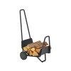 CHARIOT BUCHE ACIER TROTTY NOIR 62X88CM