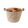 SAC BUCHE TEAHUPO TOILE JUTE SABLE 50X34CM