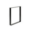 PIED MEUBLE 40X35 ACIER MAT NOIR