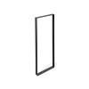 PIED MEUBLE 80X30 ACIER MAT NOIR