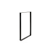 PIED MEUBLE 71X40 ACIER MAT NOIR