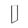 PIED MEUBLE 85X40 ACIER MAT NOIR