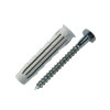CHEVILLE UNIVERSEL NYLON 14X70MM + TIREFOND X2