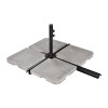 DALLE DE LESTAGE POUR PARASOL DEPORTEE 21KG GRIS
