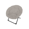 FAUTEUIL PLIANT MOON ACIER ET POLYESTER TAUPE