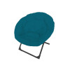 FAUTEUIL PLIANT MOON ACIER ET POLYESTER BLEU MIAMI