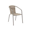 CHAISE EMPILABLE ELIA ACIER RESINE TRESSEE