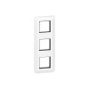PLAQUE +SUPPORT 3X2 MODULE VERTICAL MOSAIC BLANC