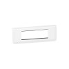 PLAQUE +SUPPORT 6 MODULE HORIZONTAL MOSAIC BLANC