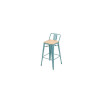 TABOURET OXFORD ACIER ACACIA BLEU CLAIR