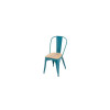 CHAISE OXFORD ACIER ACACIA BLEU PETROLE