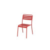 CHAISE CAFE ACIER ROUGE