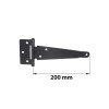 PENTURE ANGLAISE AXE COMP L200 NOIR