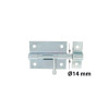 VERROU BOX + GACHE DIAMETRE 14 ZINGUE BLANC