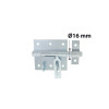 VERROU BOX PORTE CADENAS 16 ZINGUE BLANC